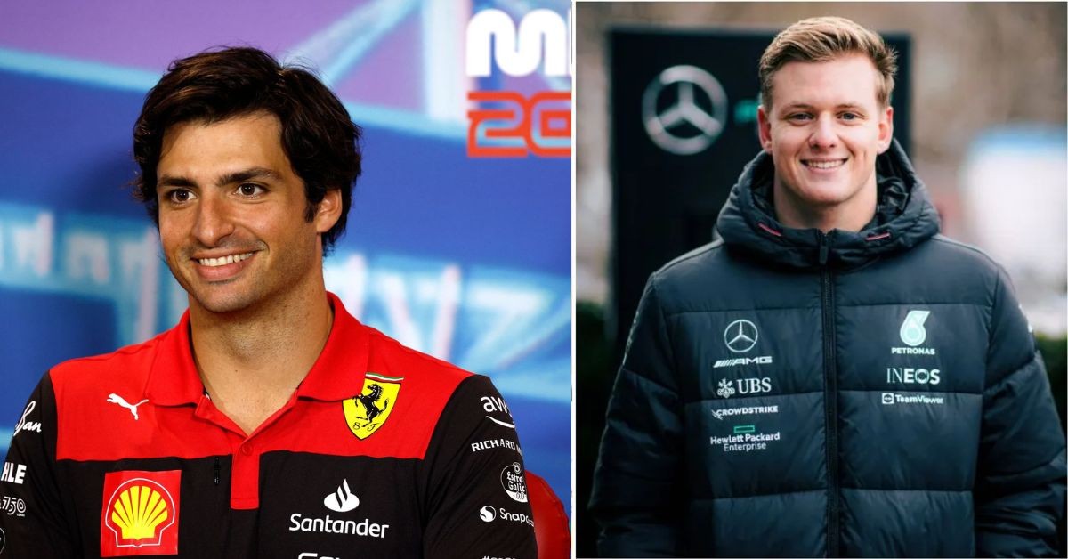 The potential lineup for Audi in 2026 Carlos Sainz (left) Mick Schumacher (right) (Credits Mercedes, Daily Star)