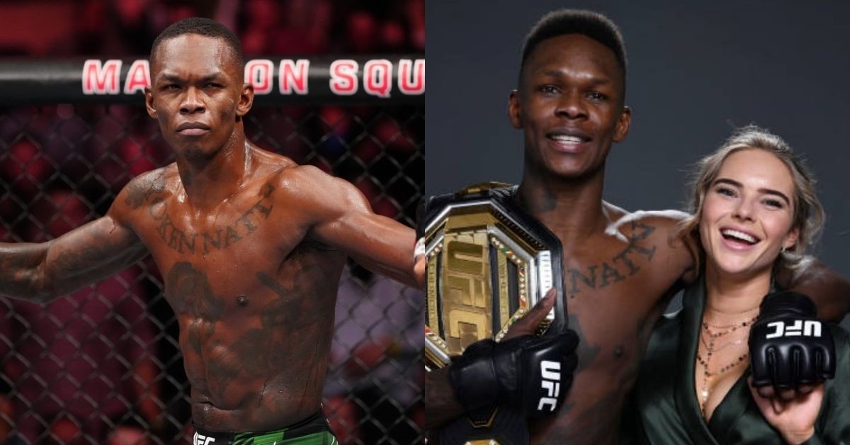 Israel Adesanya and his ex girlfriend Charlotte Powdrell (Credit: Yours Truly)