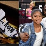 The Nike Kobe Protro 4 "Mambacita" and Kobe Bryant with his daughter Gianna seated courtside
