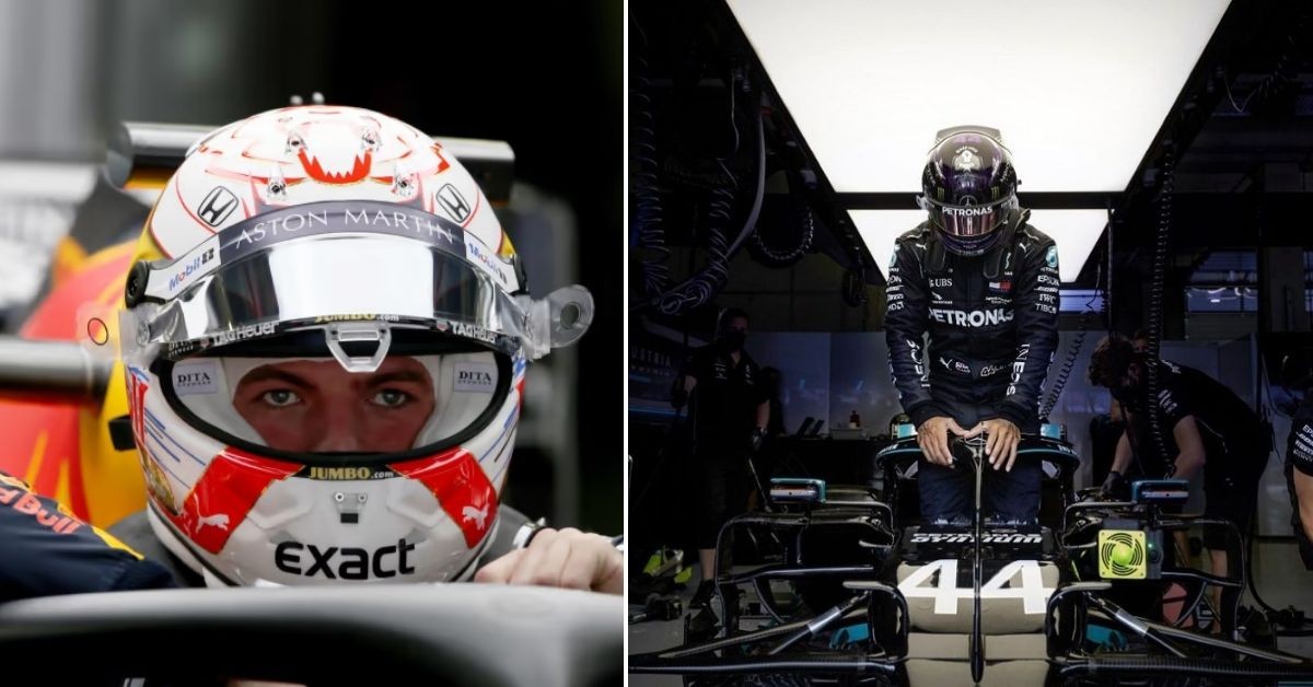 Max Verstappen (left) Lewis Hamilton (right) (Credits: Pinterest, F1)