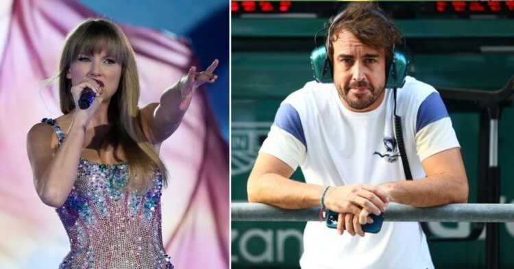 Taylor Swift (left) Fernando Alonso (right) (Credits: The Mirror, USA Today)