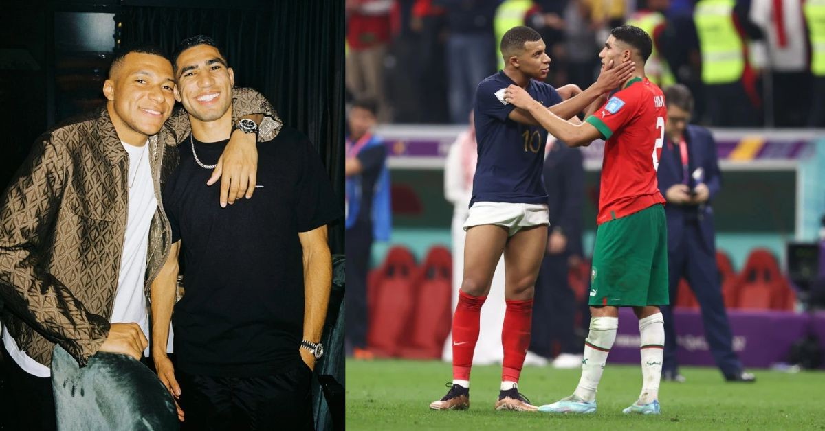 Achraf Hakimi shares a close relationship with Kylian Mbappe