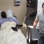 Shaquille O'Neal in the hospital and Mark Wahlberg