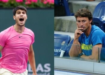 Carlos Alcaraz and Juan Carlos Ferrero (Credit: US Open)