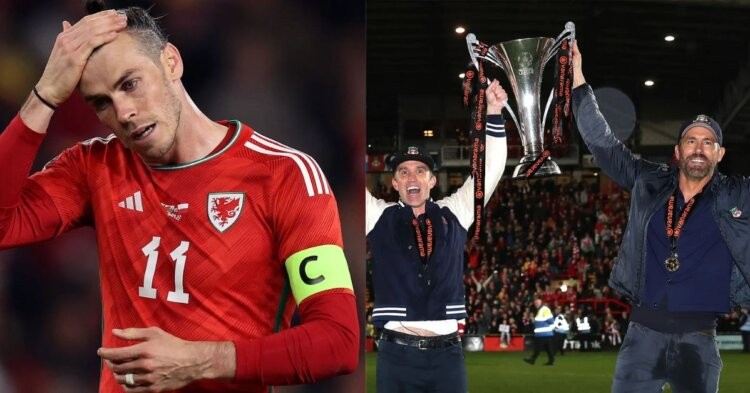 Gareth Bale (left) and Wrexham owners Ryan Reynolds and Rob McElhenney(right) (CREDITS: Shutterstock and Getty Images)
