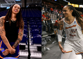 Brittney Griner after a win (Credits: TIME, The Cut)