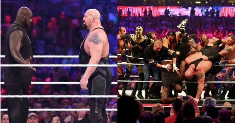 Shaquille O'Neal at WrestleMania 32