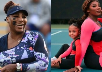Serena Williams and her daughter Olympia Ohanian (Credit: People)