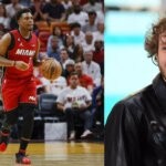 Jack Harlow and Kyle Lowry on the court