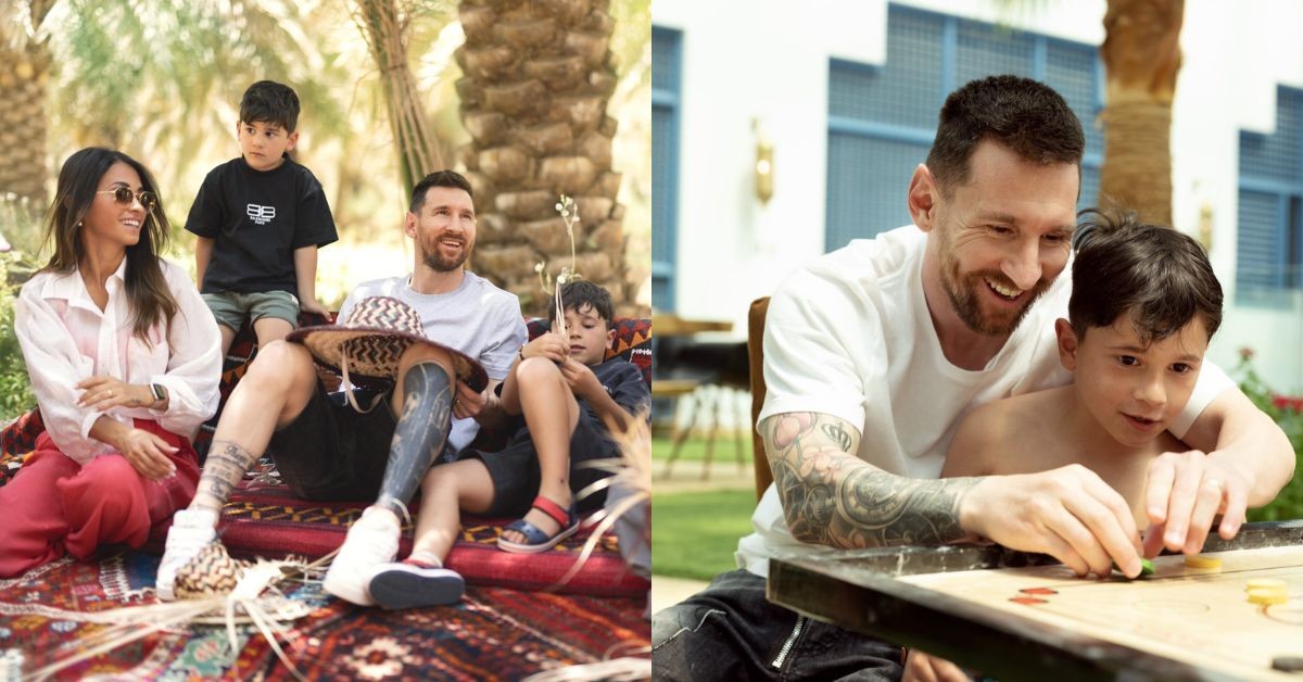 Lionel Messi went on a trip to Saudi Arabia with his family
