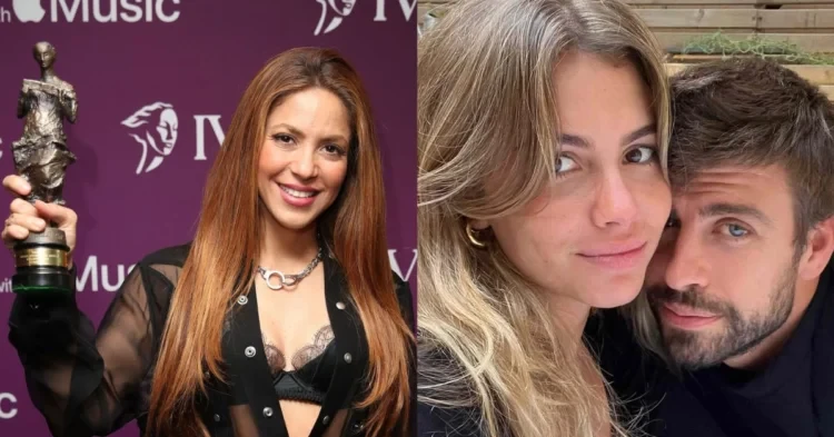 Shakira, Clara Chia Marti and Gerard Pique.