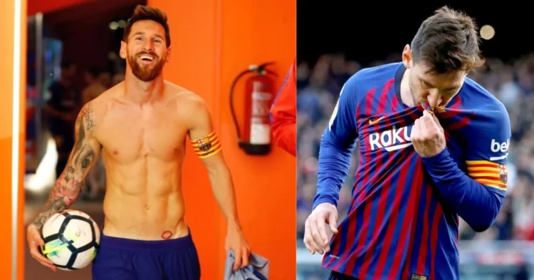 Lionel Messi shows his love for FC Barcelona with his latest tattoo