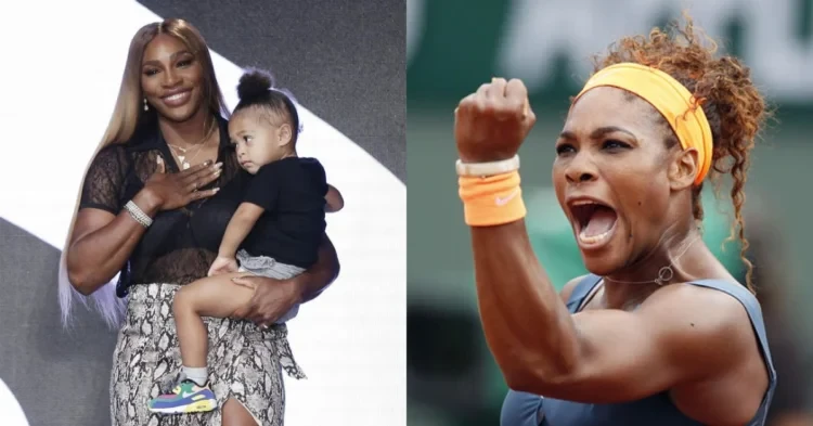 Serena Williams with her daughter Olympia Ohanian (Credit: Eurosport)