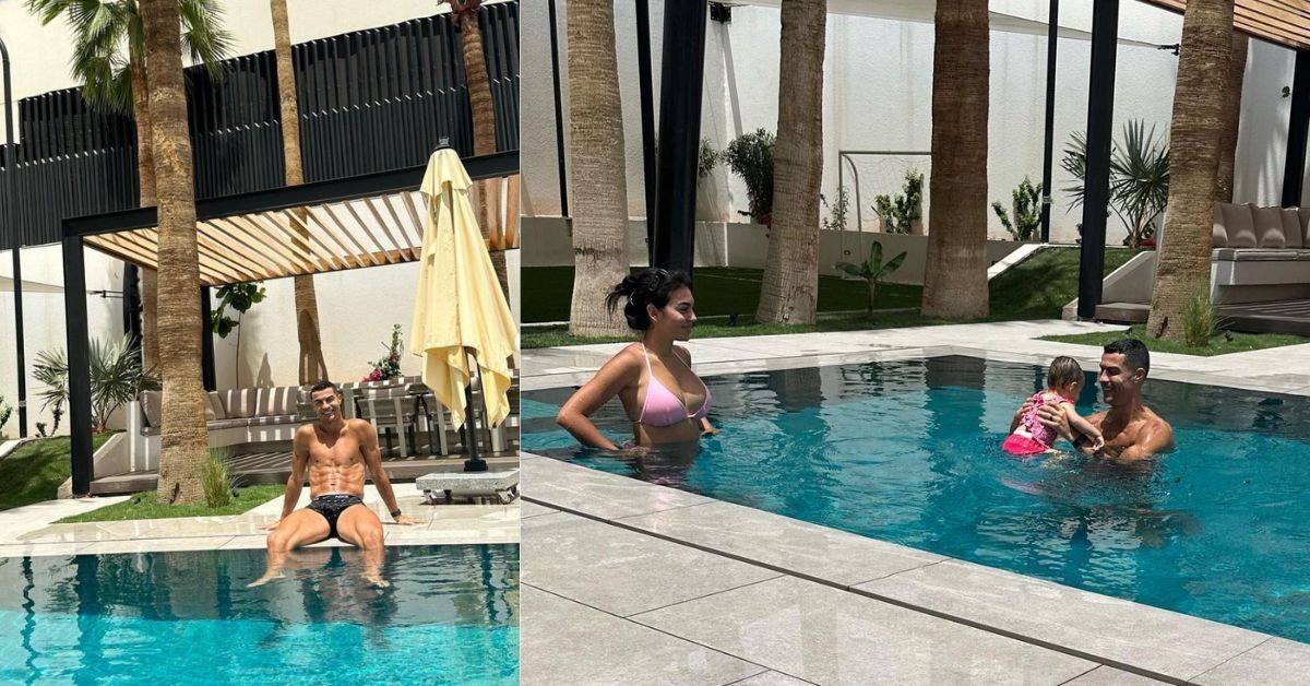 Cristiano Ronaldo enjoyed some time-off with his family