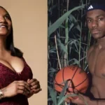 LeBron James as a teenager and his mother Gloria James