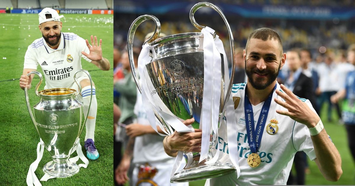 Karim Benzema has won 5 Champions League trophies