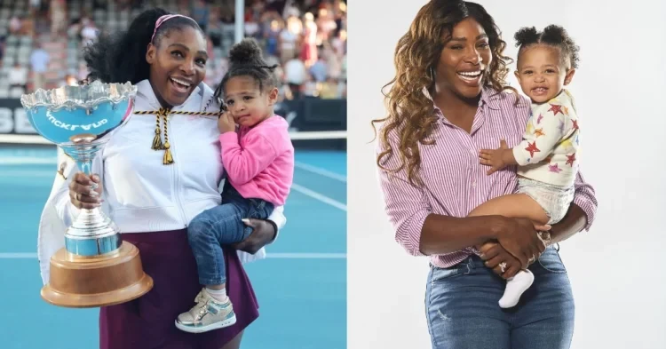 Serena Williams with her daughter Olympia Ohanian