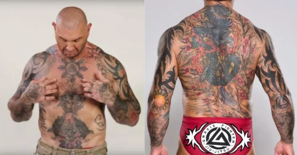 Wrestler-turned-actor Dave Bautista shows off his Filipino heritage through  his tattoos
