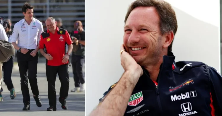 Red Bull and Christian Horner not impressed with Ferrari and Mercedes (Credits: Imago, Racing News 365)