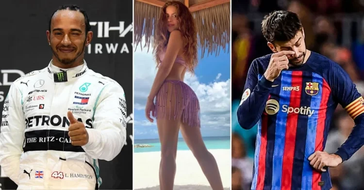 Lewis Hamilton linked with Shakira (Credits: CNN, Sports Tiger, Life & Style)