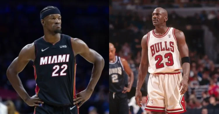 Jimmy Butler and Michael Jordan (Credits - Heat Wire and CNBC)