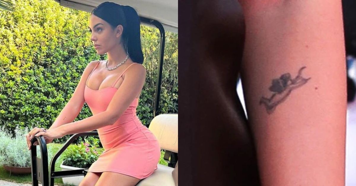 Georgina Rodriguez (left) Georgina Rodriguez's tattoo (right) (credits- Instagram, Daily Mail)