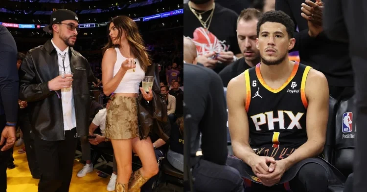 Devin Booker, Bad Bunny and Kendall Jenner (Credits - New York Post and Twitter)