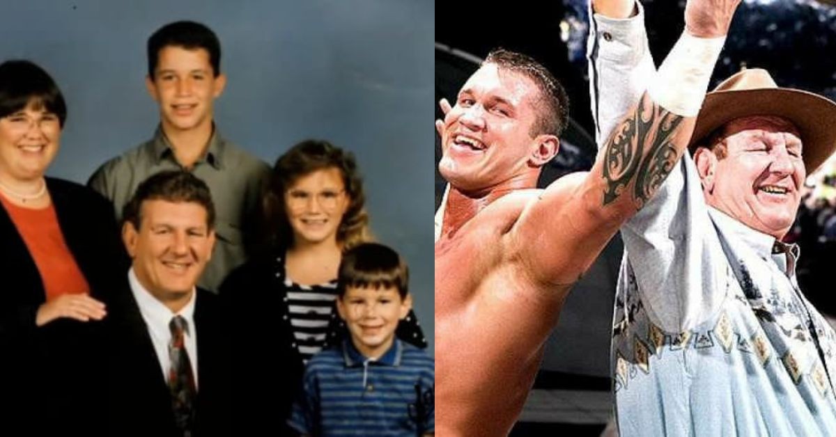 Bob Orton Jr. with his family and celebrating with Randy Orton in WWE [Image Credits: WWF School, Sportskeeda]