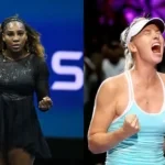 Serena Williams (L) and Maria Sharapova (R)