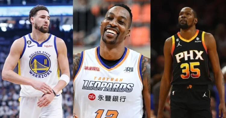 Klay Thompson, Dwight Howard and Kevin Durant (Credits - New York Post, San Francisco Chronicle and CBS Sports)