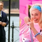John Cena and Margot Robbie in Barbie