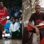 Michael Jordan with Air Jordan 1