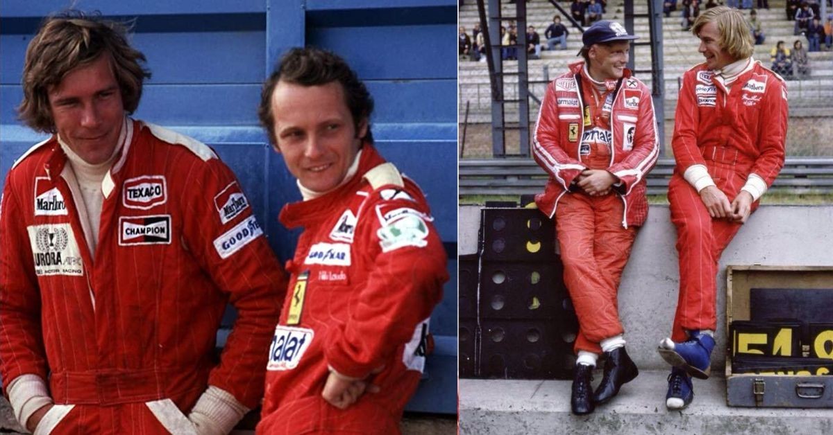 Niki Lauda had a legendary rivalry with James Hunt in the 1976 season (Credits: Amazon, Pinterest)