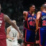 NBA Miami Heat's Jimmy Butler and the New York Knicks