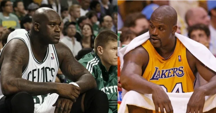 Shaquille O'Neal looking sad