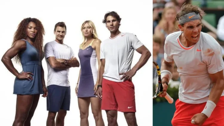 Serena Williams, Roger Federer, Maria Sharapova and Rafael Nadal at French Open 2013 (Credits Twitter)