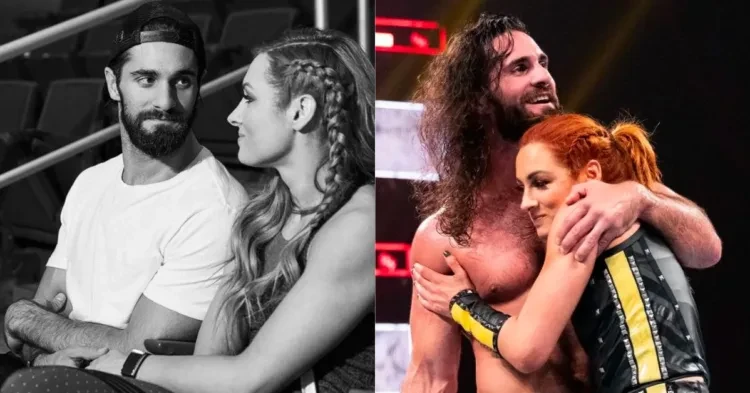 Seth Rollins and Becky Lynch are a power couple in WWE (Credits: Cagematch and Wrestlezone)