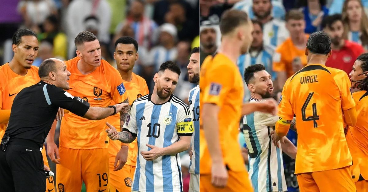 Messi's angry mood during Argentina's World Cup clash against the Netherlands