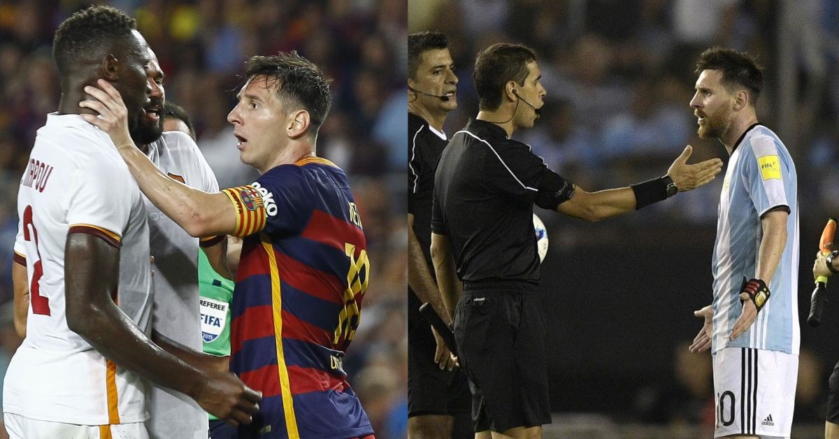 Clash with Roma defender and CONMEBOL referees