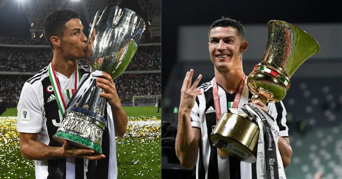 Ronaldo at Juventus (credits- The Sun, Goal.com)