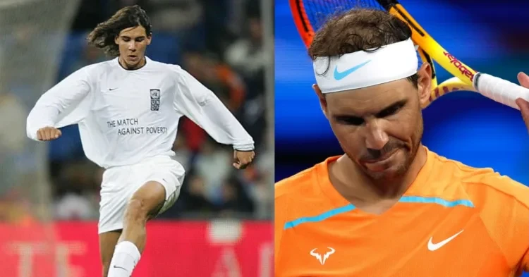 Rafael Nadal chose to become a tennis player over a football player