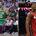 Boston Celtics Jayson Tatum and Miami Heat Jimmy Butler