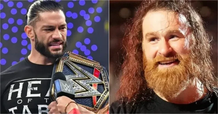 Roman Reigns (left) and Sami Zayn (right)