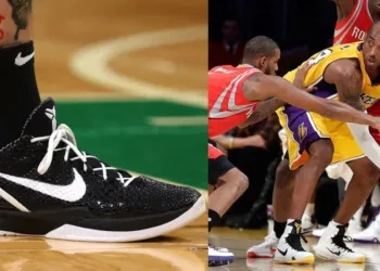 Kobe Bryant and his signature shoes