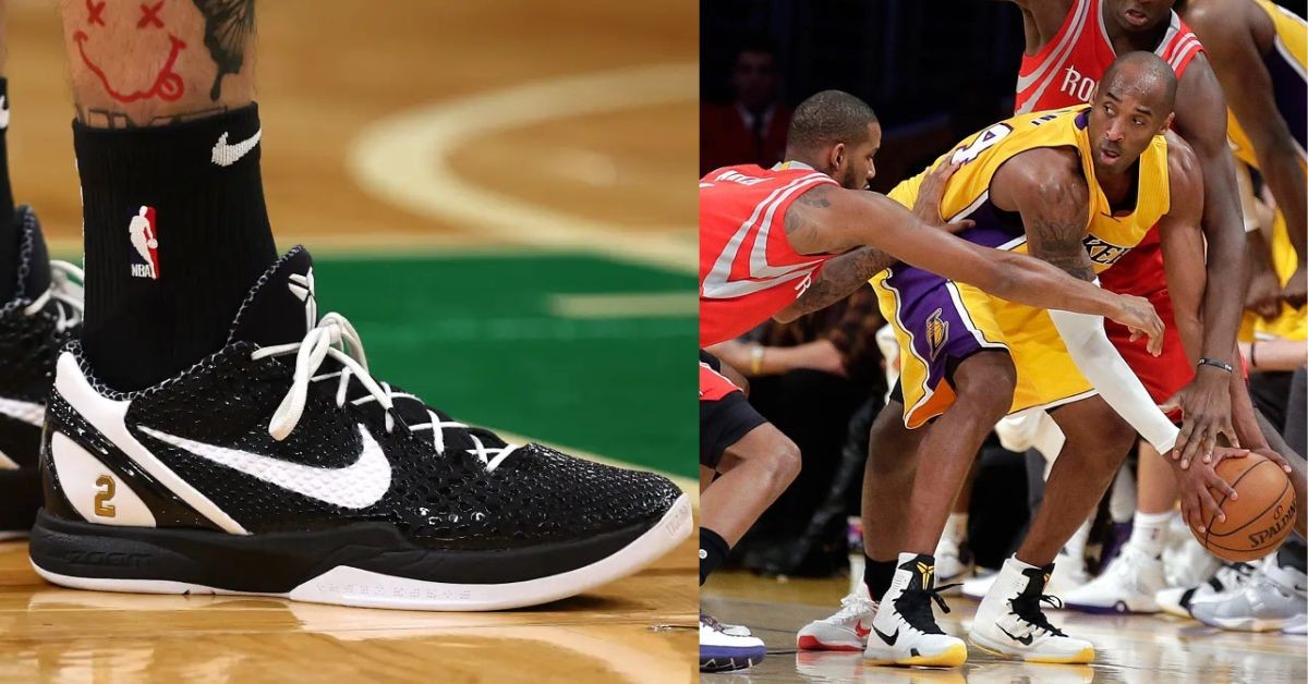 Kobe Bryant and his signature shoes