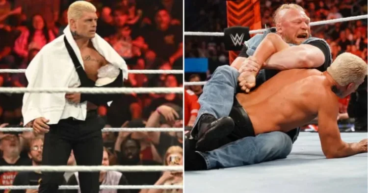 Brock Lesnar broke Cody Rhodes arm
