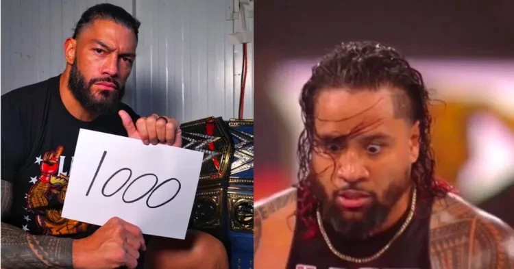 Roman Reigns' 1000th day as Universal Champion ended in betrayal at the hands of Jimmy Uso (Credits: Twitter)