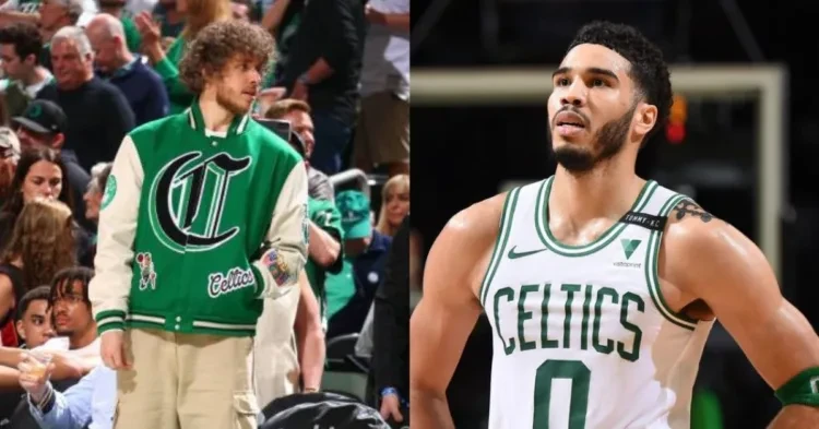 Jack Harlow and Jayson Tatum (Credits - Getty Images and NBC Sports)