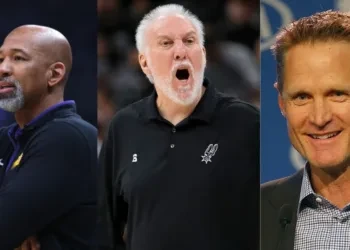 Monty Williams (Left), Gregg Popovich (Middle) and Steve Kerr (Right)