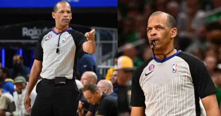 NBA Referee Eric Lewis on the court